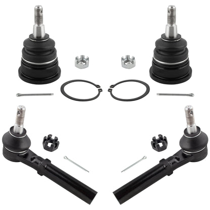 BOXI 4pc Front Ball Joints Tie Rods Fit for Chrysler Town & Country 2008-2016