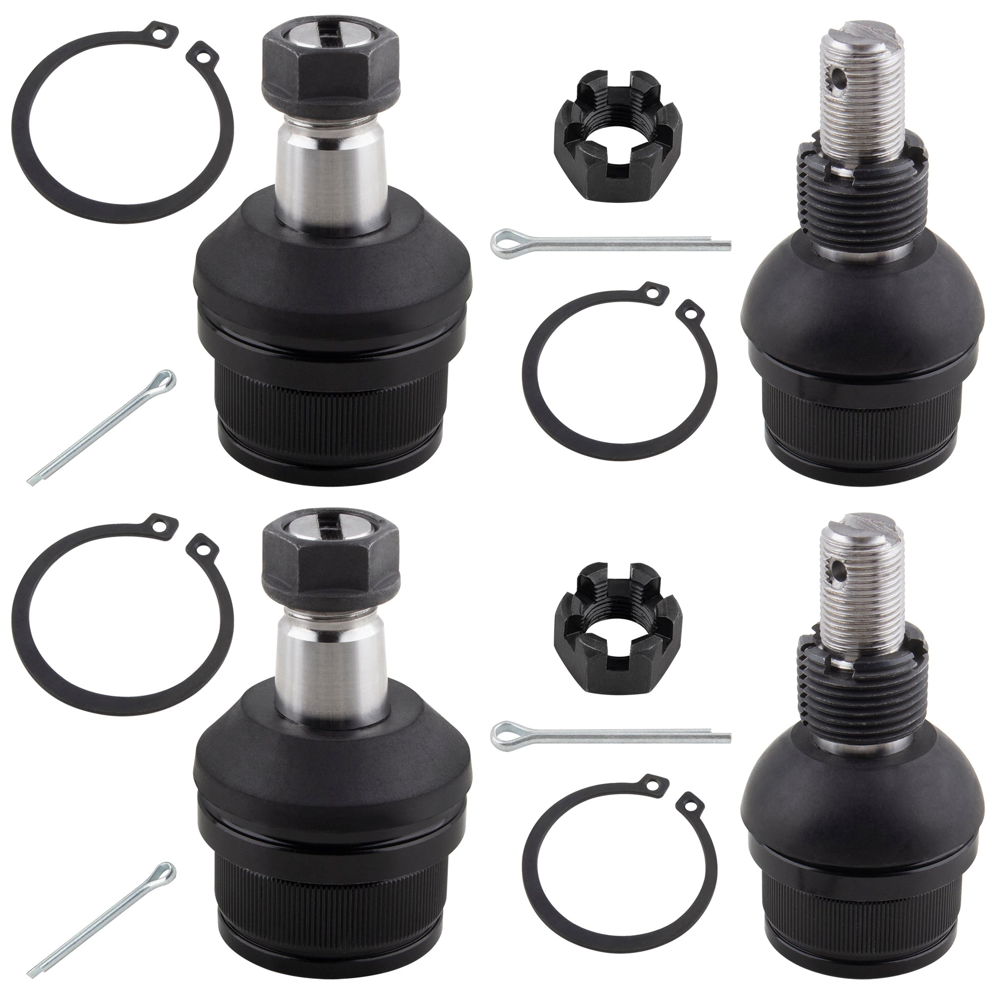 BOXI 4pcs Front Upper Lower Ball Joints Fits for Chevrolet K10