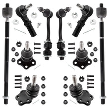 BOXI 10pc Front Sway Bars + Lower Ball Joints + Inner Outer Tie Rods Suspension Kit Fits for Dodge
