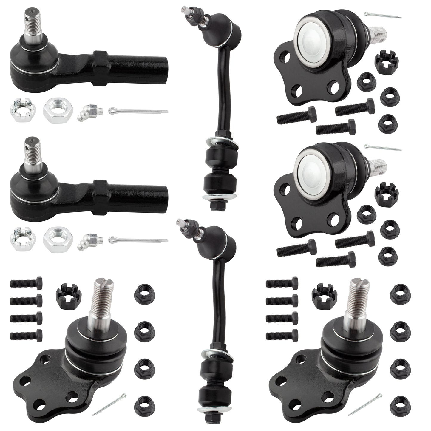 BOXI K7274 K7241 K7242 ES3399 Complete Sway Bars + Lower Ball Joints Suspension Kit Fits for Dodge