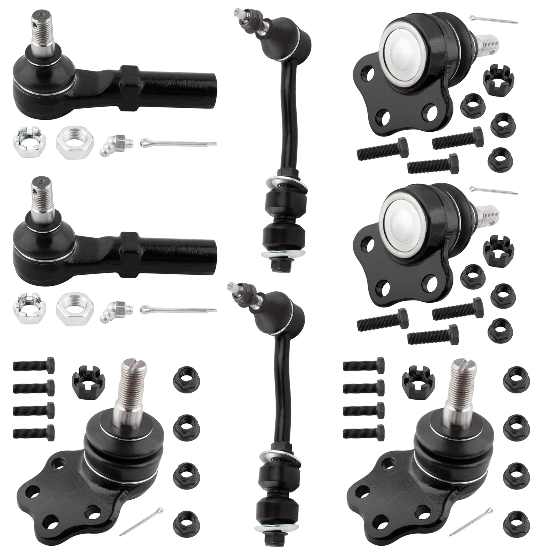 BOXI K7274 K7241 K7242 ES3399 Complete Sway Bars + Lower Ball Joints Suspension Kit Fits for Dodge