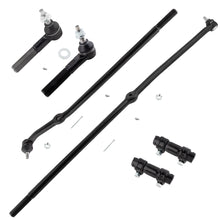 BOXI 6pc Front Inner & Outer Tie Rods + Drag Link Adjusting Sleeves Fit for Dodge Ram 1500