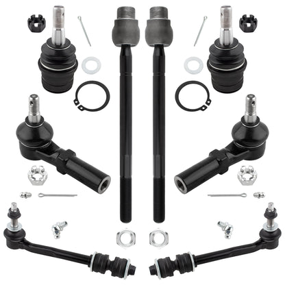 BOXI 8pc Front Ball Joints Sway Bars Tie Rods Fit for Chrysler Aspen 2007-2009
