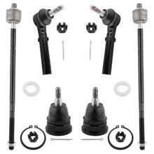 BOXI 6pc Front Inner Outer Tie Rods Ball Joints Fit for Chrysler Town & Country 2008-2010