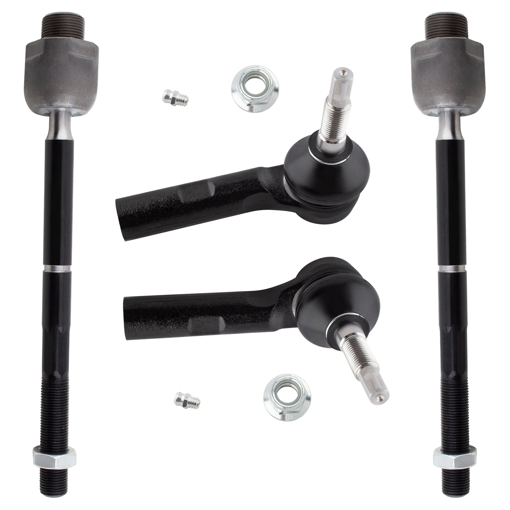 BOXI 4pc Front Inner Outer Tie Rod Ends Kit Fits for Dodge Dakota 2000-2004
