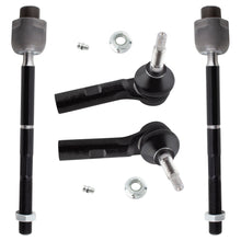 BOXI 4pc Front Inner Outer Tie Rod Ends Kit Fits for Dodge Dakota 2000-2004