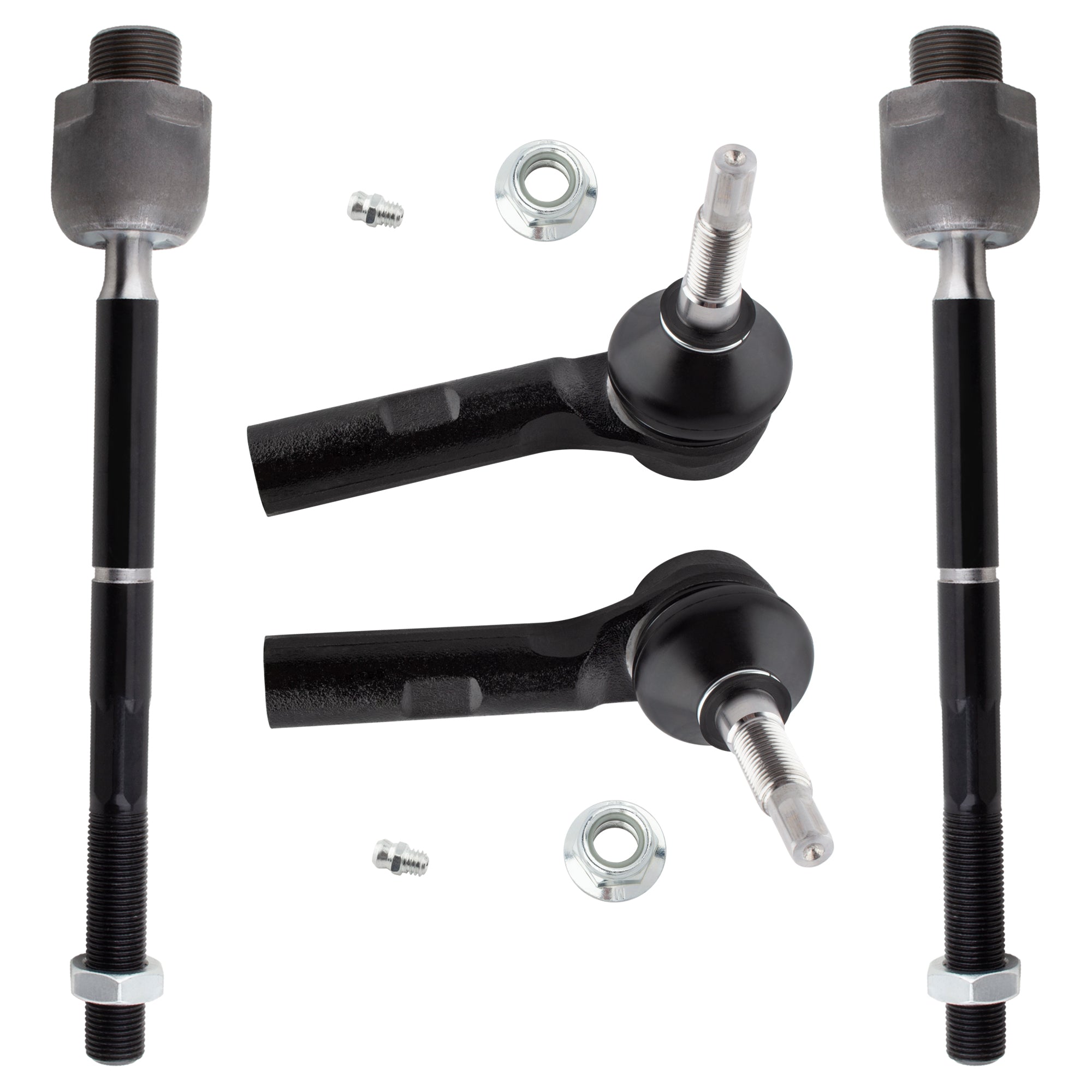 BOXI 4pc Front Inner Outer Tie Rod Ends Kit Fits for Dodge Dakota 2000-2004