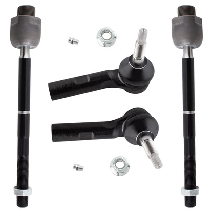 BOXI 4pc Front Inner Outer Tie Rod Ends Kit Fits for Dodge Dakota 2000-2004