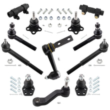 BOXI 12pc Front Ball Joints Tie Rods Idler Arm Pitman Arm Adjustment Sleeves Kit Fits for Dodge Ram