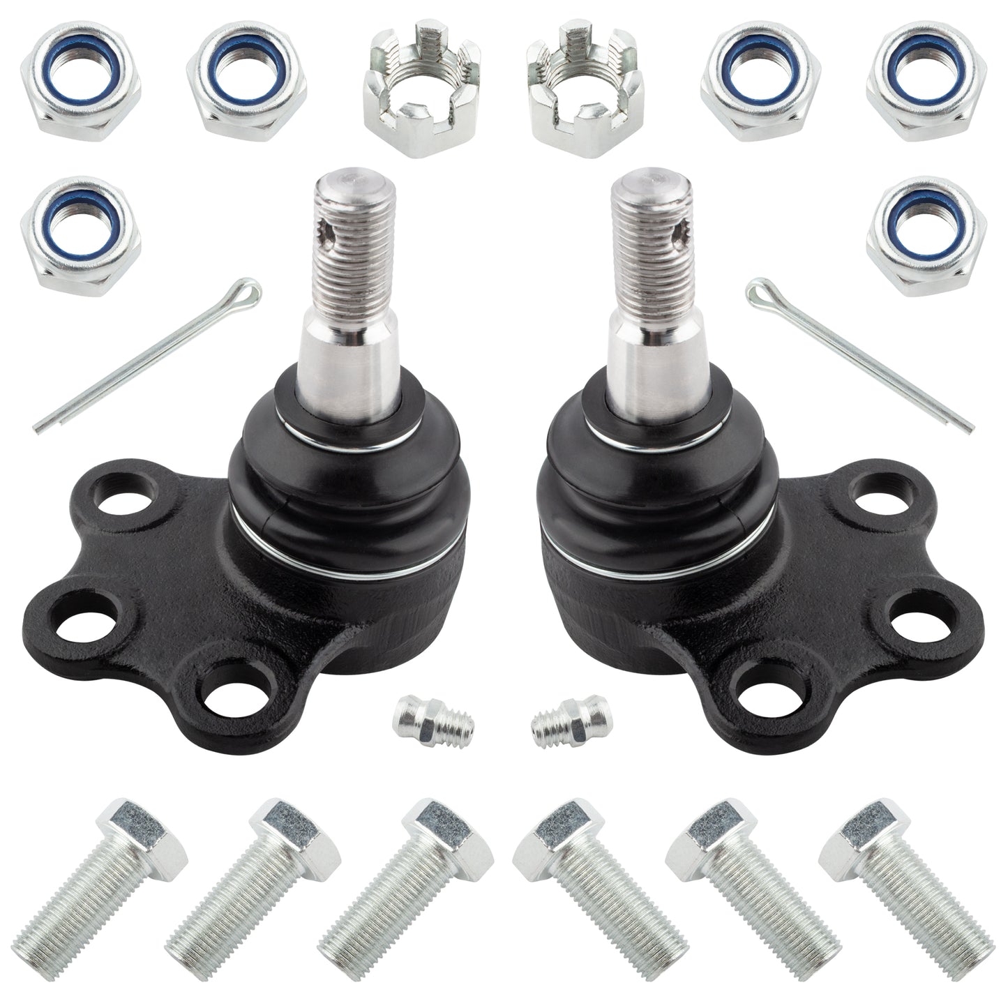 BOXI 12pc Front Ball Joints Tie Rods Idler Arm Pitman Arm Adjustment Sleeves Kit Fits for Dodge Ram — product photo 2