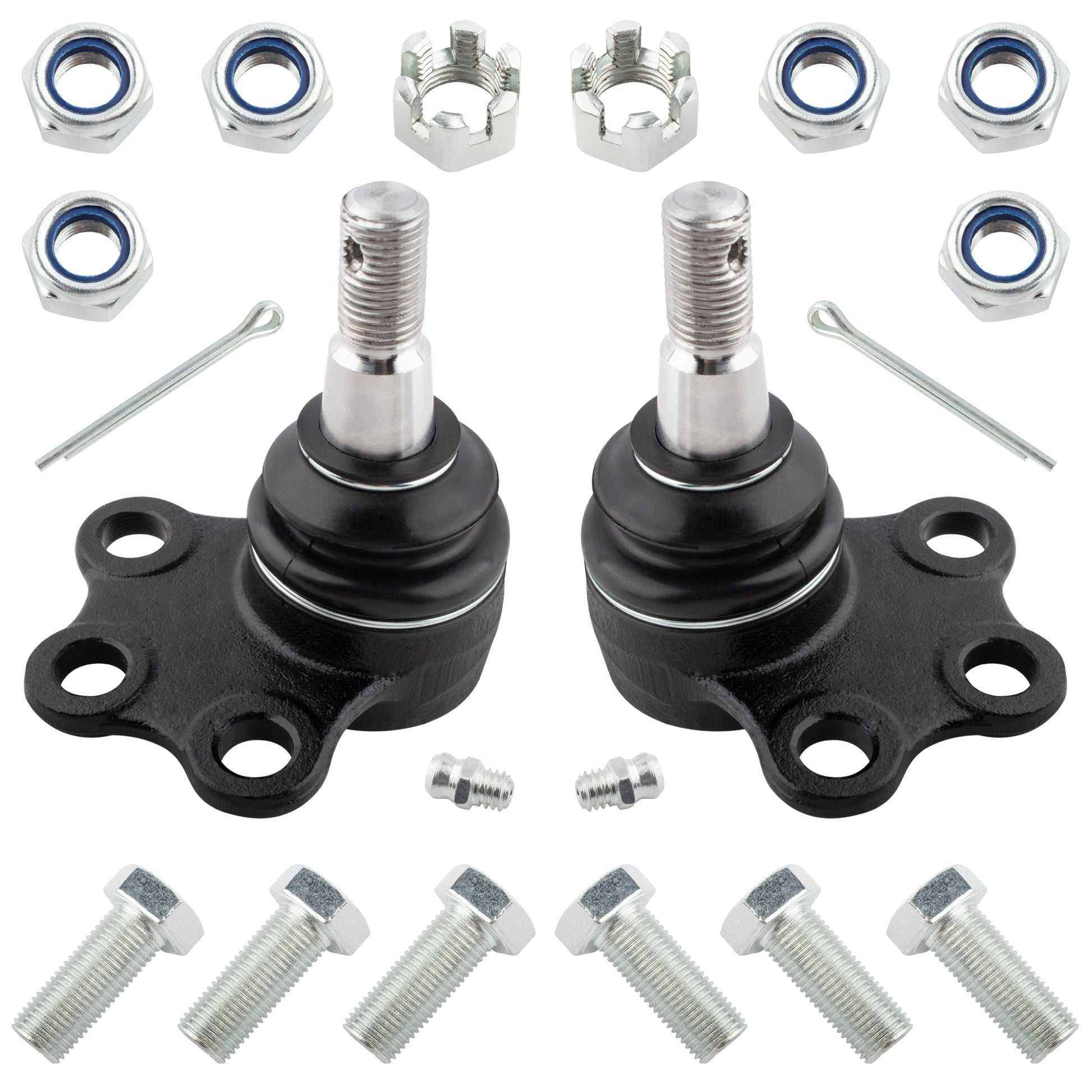 BOXI 12pc Front Ball Joints Tie Rods Idler Arm Pitman Arm Adjustment Sleeves Kit Fits for Dodge Ram — product photo 2