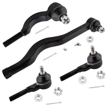 BOXI 4pc Front Inner & Outer Tie Rod End Links Fit for Dodge D50 1979-1981