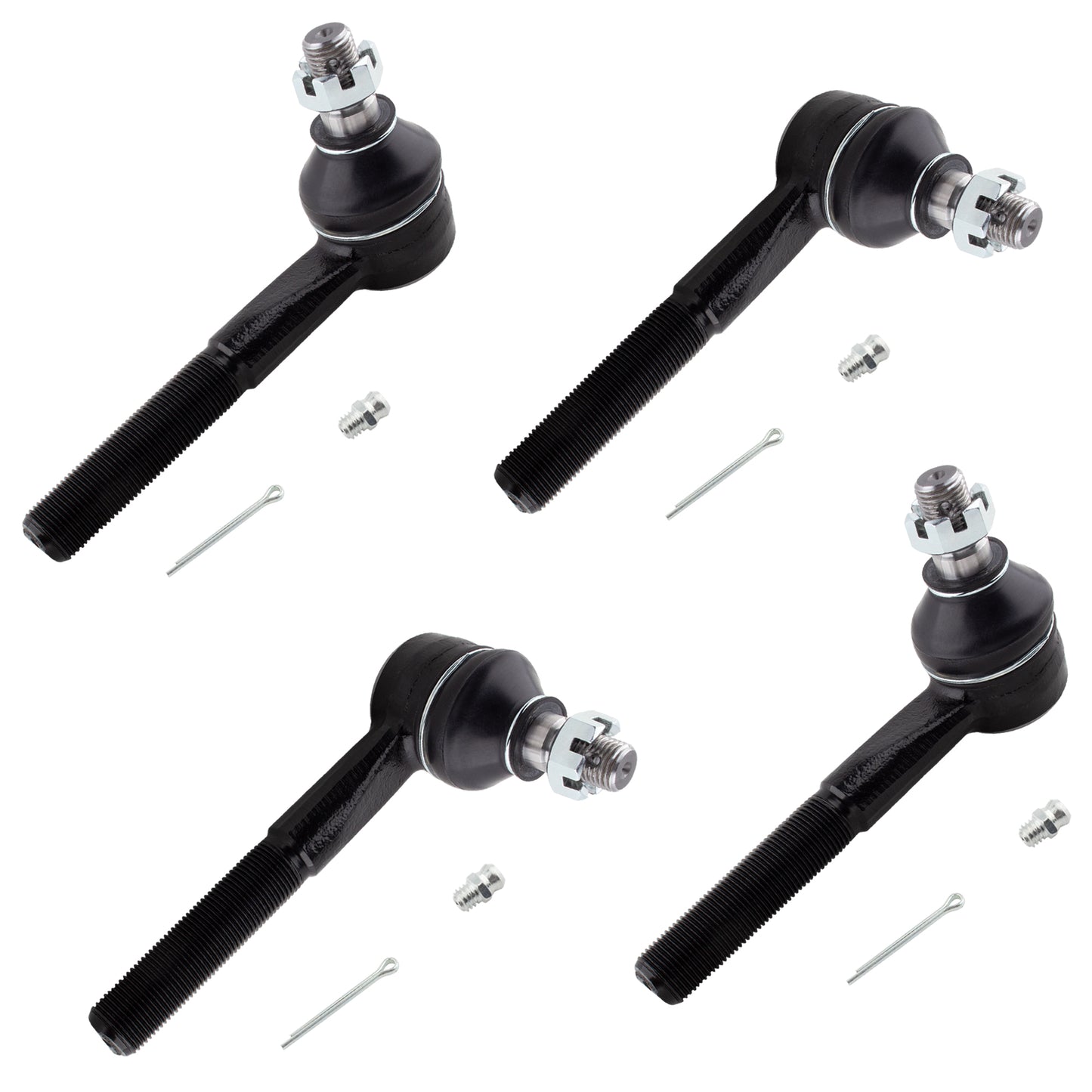 BOXI 4pc Front Suspension Tie Rod Kit Fit for Dodge B150 B250 B350 1981-1994