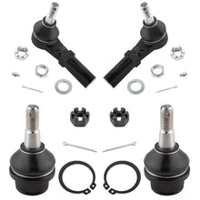 BOXI (2) Front Outer Tie Rods + (2) Front Lower Ball Joints Fit for Dodge Ram 1500 2002 2003 2004