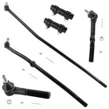 BOXI 6pc Front Inner & Outer Tie Rods + Adjusting Sleeves Kit Fit for Dodge Ram 1500 2500 1994-1997