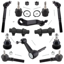 BOXI 12pc Front Ball Joints Tie Rods Pitman Idler Arm Adjustment Sleeves Kit Fits for Dodge Ram