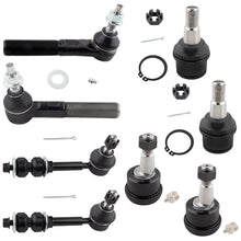 BOXI 8pc Front Ball Joints Sway Bars Tie Rods Fits for Dodge Ram 2500
