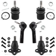 BOXI 6pc Front Tie Rod Ends Ball Joints Fit for Dodge Dakota 2000-2004 4WD