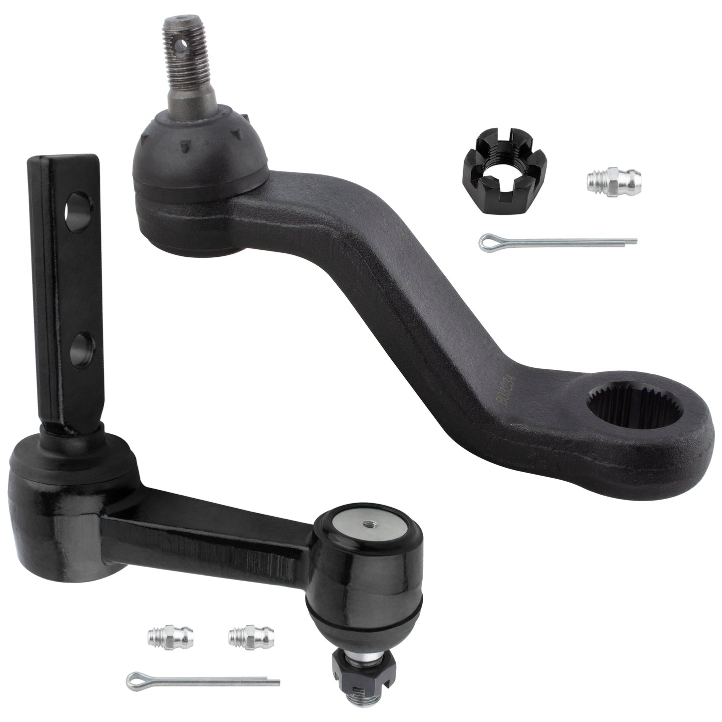 BOXI 2pc Front Idler Arm Pitman Arm Fit for Dodge Ram 2500