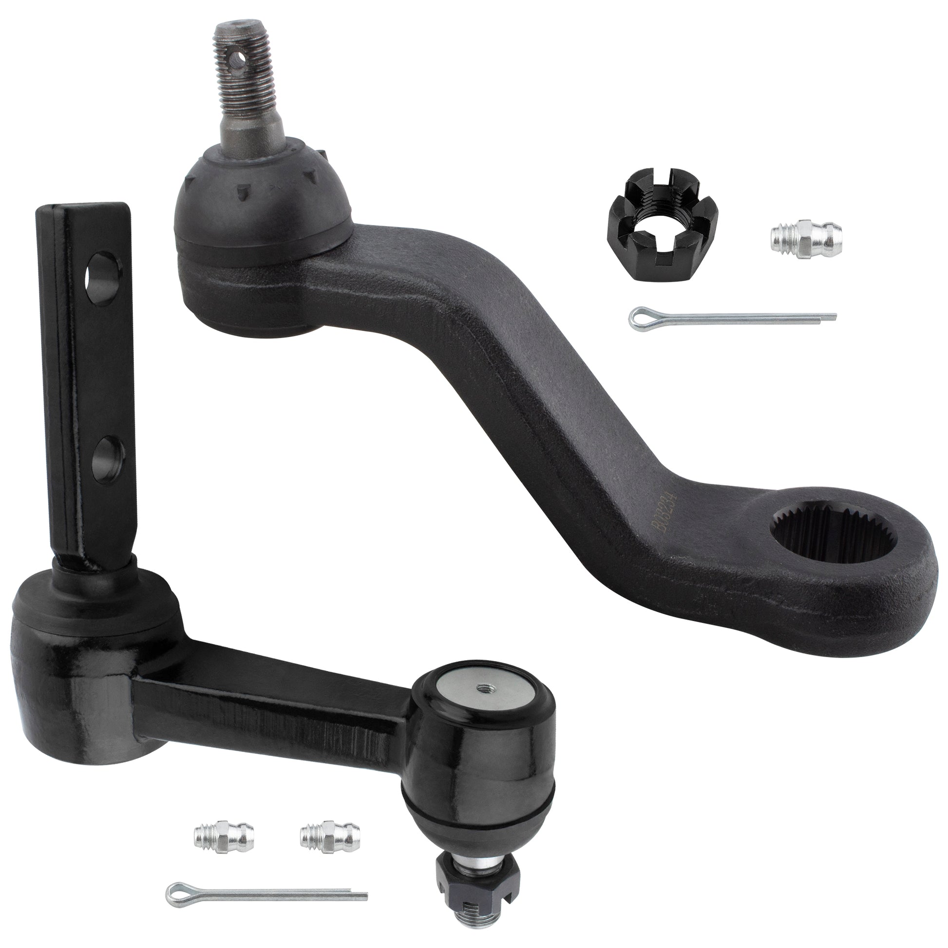 BOXI 2pc Front Idler Arm Pitman Arm Fit for Dodge Ram 2500