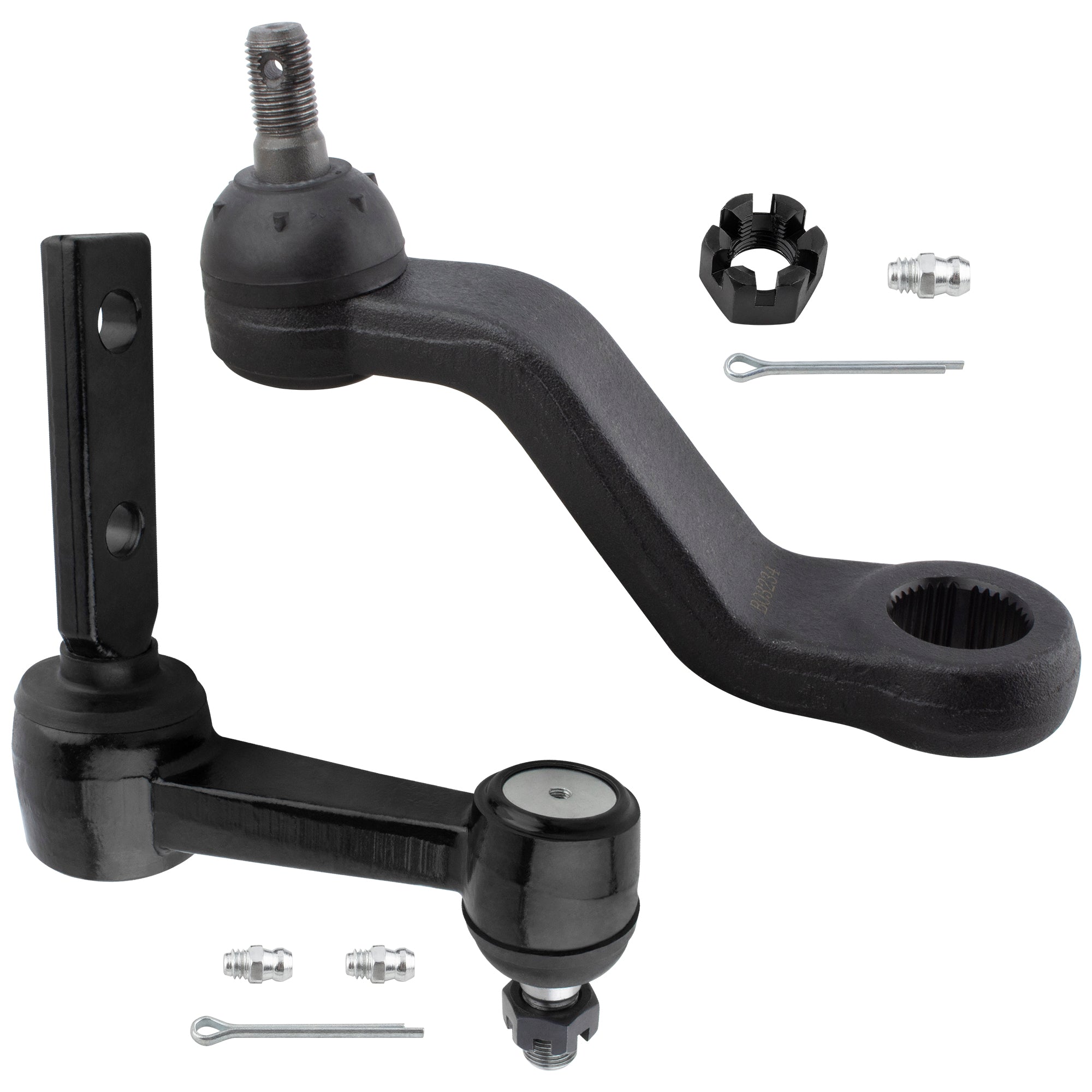 BOXI 2pc Front Idler Arm Pitman Arm Fit for Dodge Ram 2500