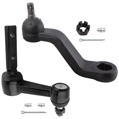 BOXI 2pc Front Idler Arm Pitman Arm Fit for Dodge Ram 2500