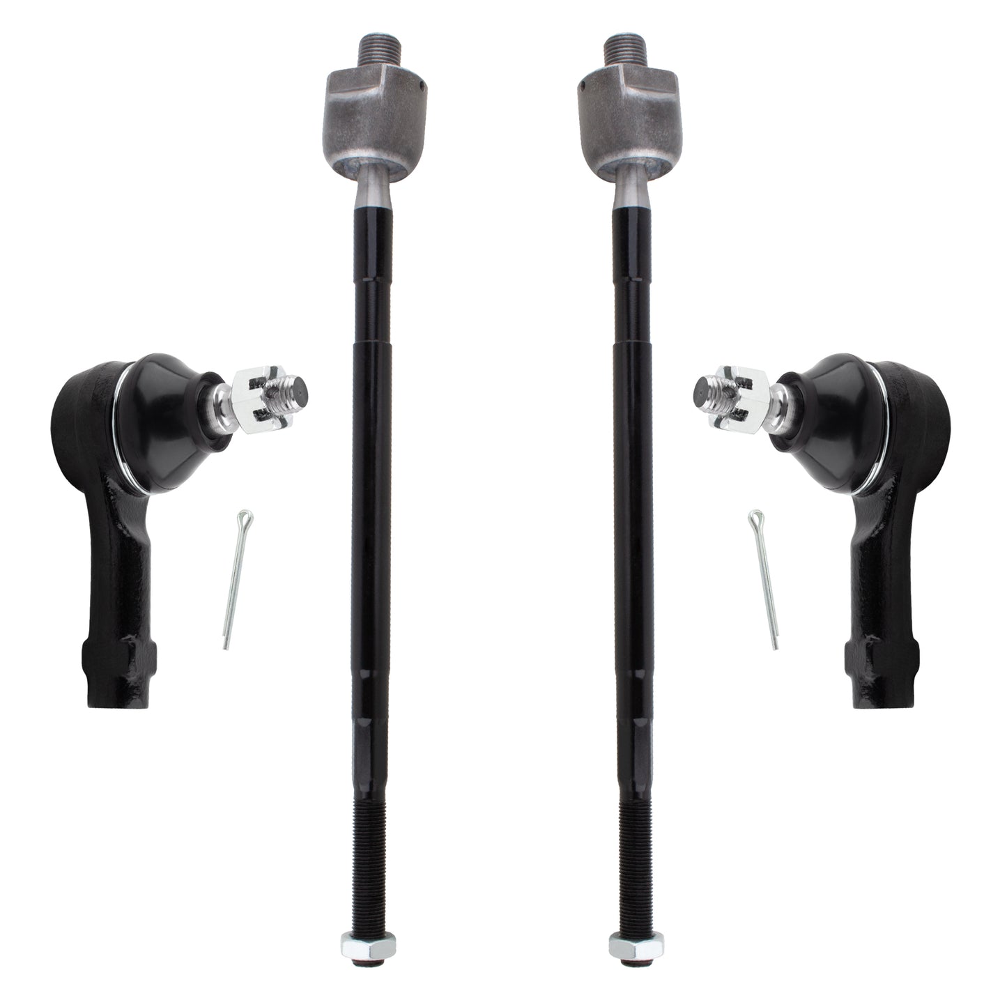 BOXI 4pc Front Inner & Outer Tie Rods Fits for Dodge Colt for Plymouth Colt 1993-1994