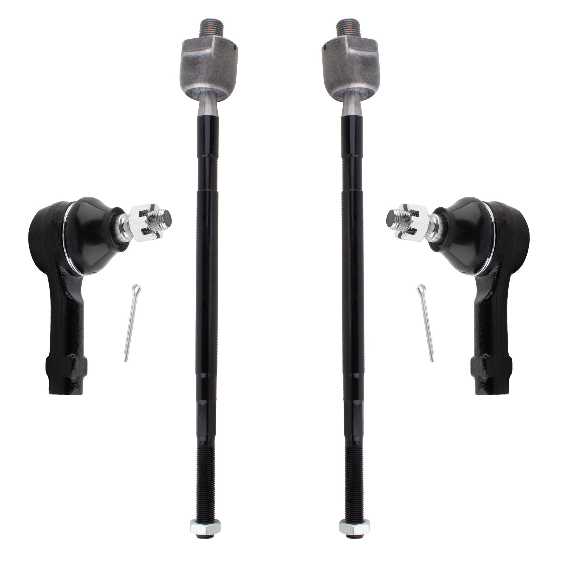 BOXI 4pc Front Inner & Outer Tie Rods Fits for Dodge Colt for Plymouth Colt 1993-1994