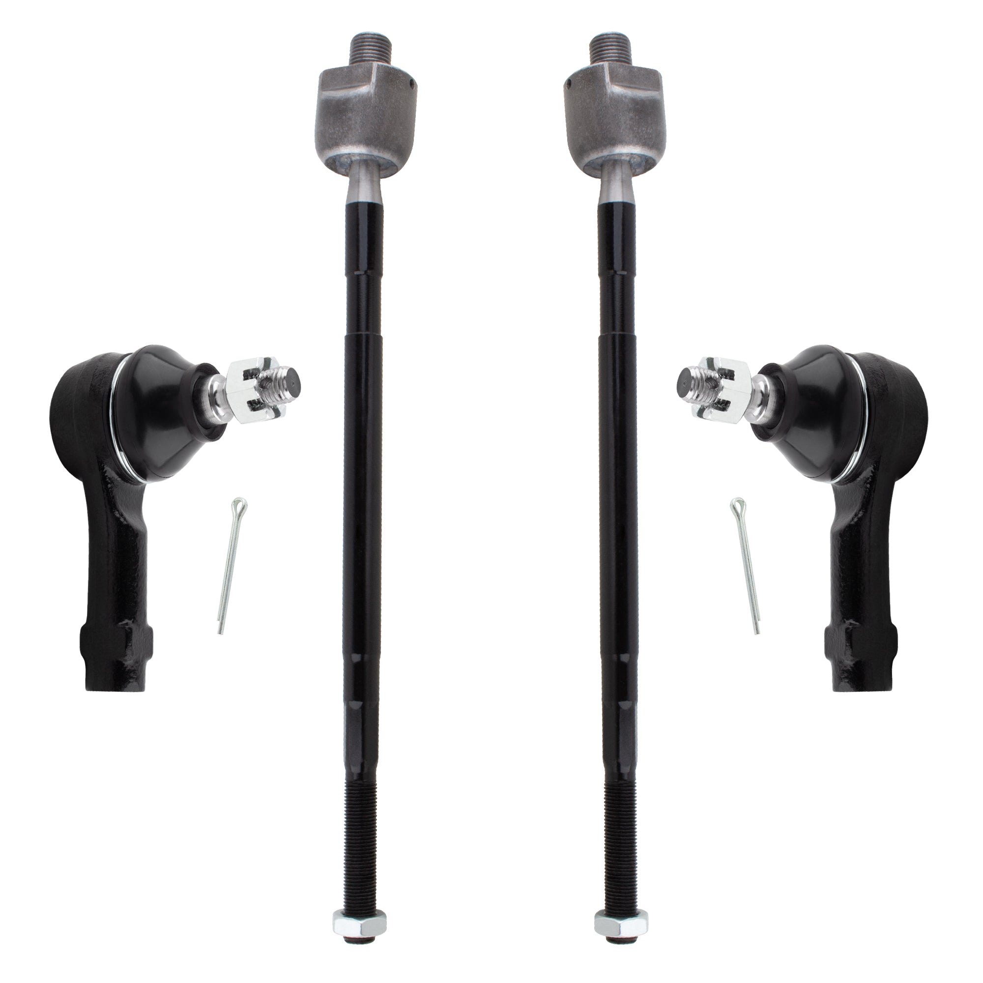 BOXI 4pc Front Inner & Outer Tie Rods Fits for Dodge Colt for Plymouth Colt 1993-1994