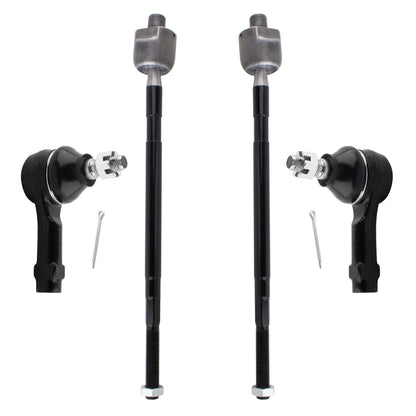 BOXI 4pc Front Inner & Outer Tie Rods Fits for Dodge Colt for Plymouth Colt 1993-1994