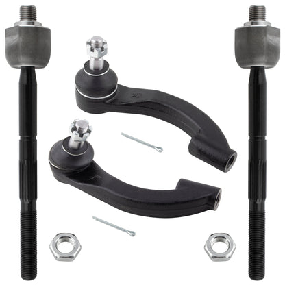 BOXI 4pc Front Inner Outer Tie Rod End Linkages Fit for Chrysler Cirrus 1995-2000 Sebring 1995-2005