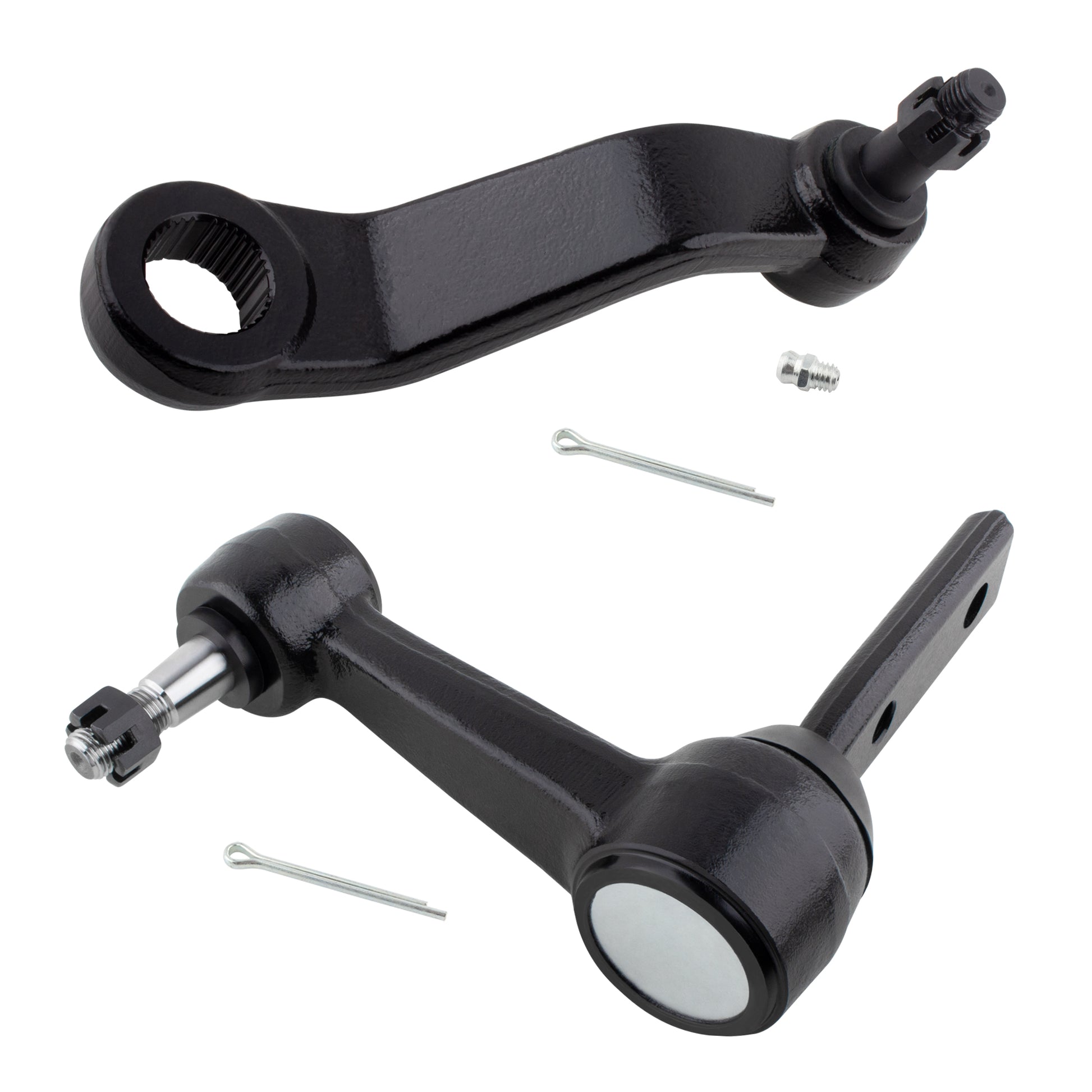 BOXI Pair of 2 Steering Idler Pitman Arm Fit for Dodge Ram 1500
