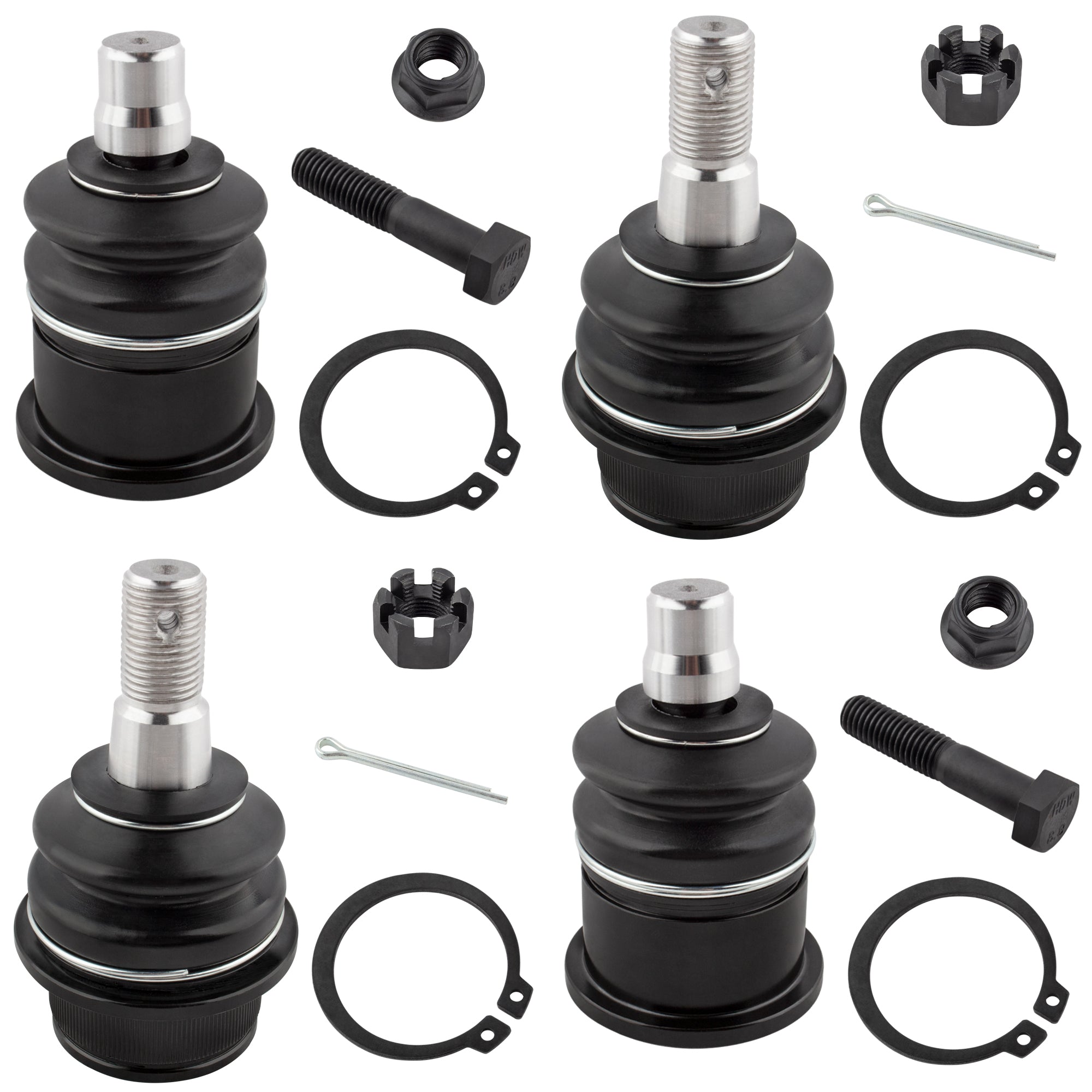 BOXI 4pcs Front Upper & Lower Ball Joints Fit for Ford Explorer Explorer Sport Trac Ranger 1995-2005