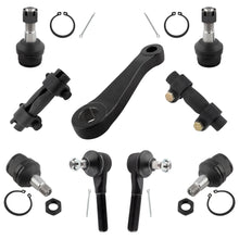 BOXI 9pcs Front Upper Lower Ball Joints Outer Tie Rods Adjusting Sleeve Pitman Arm Kit Fit for Ford