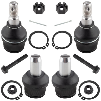 BOXI 4pcs Front Suspension Upper and Lower Ball Joint Kit Fit for Ford Bronco II 1989-1990