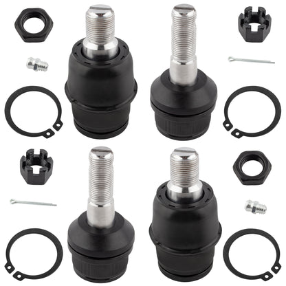 BOXI 4pcs Front Lower & Upper Ball Joints Fit for Dodge Ram 2500 3500 1994-1999