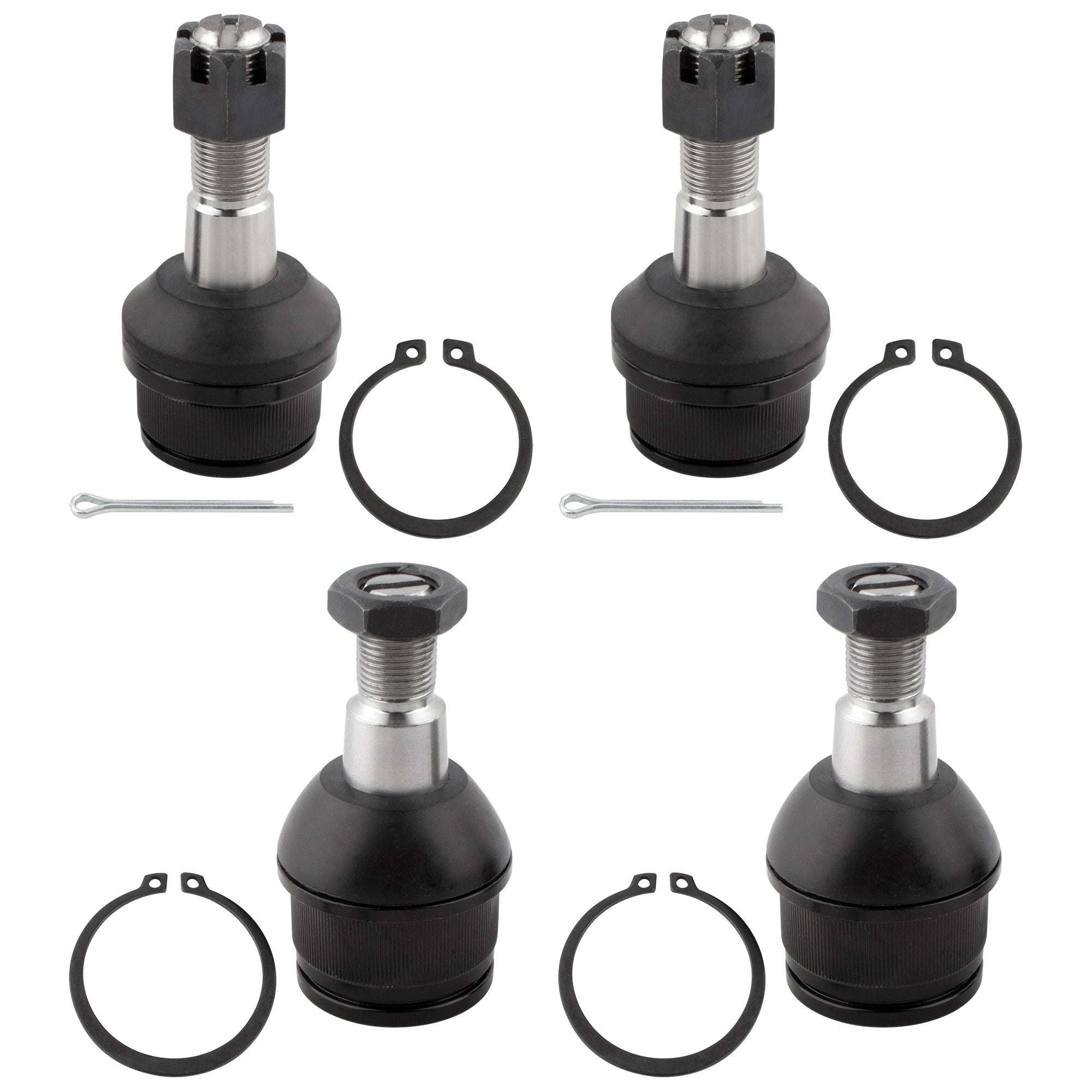 BOXI 4pcs Front Upper & Lower Ball Joint Set Fit for Ford F-250 1980-1996