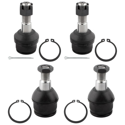 BOXI 4pcs Front Upper & Lower Ball Joint Set Fit for Ford F-250 1980-1996