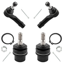 BOXI 4pcs Lower Ball Joints + Outer Tie Rod Links Fit for Ford F-150 2004-2008