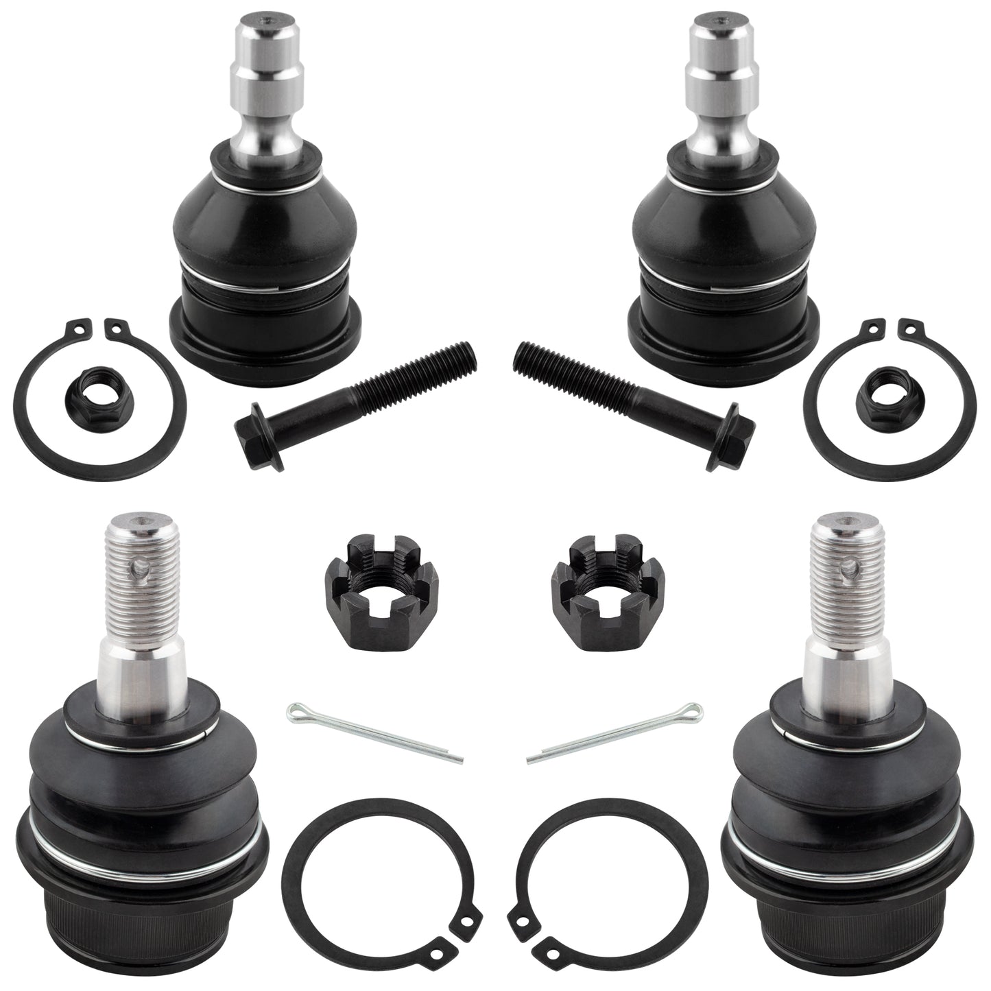 BOXI 4pcs Front Upper&Lower Ball Joints Fit for Ford Ranger 1998-2011