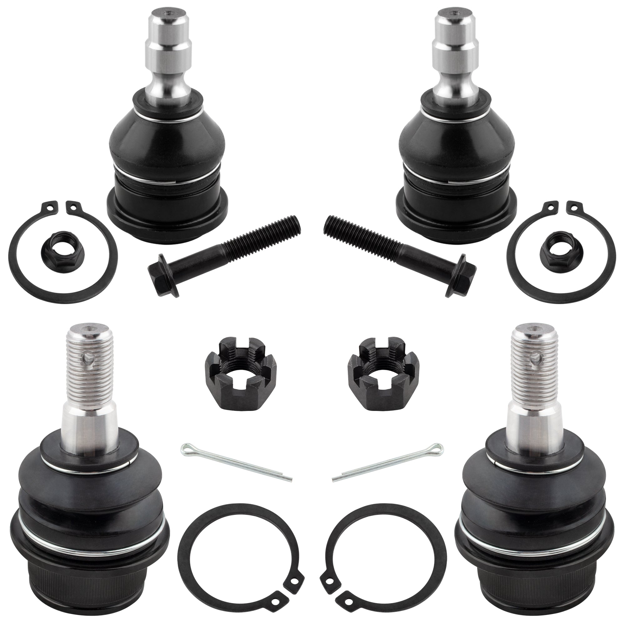 BOXI 4pcs Front Upper&Lower Ball Joints Fit for Ford Ranger 1998-2011