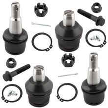 BOXI 4pcs Front Upper and Lower Ball Joint Set Fit for Ford E-150 E-250 Econoline E-350 Club Wagon
