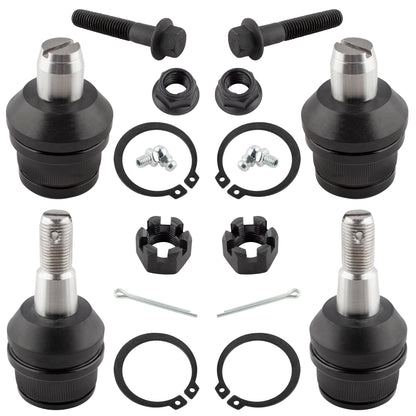 BOXI 4pcs Front Upper and Lower Ball Joints Fit for Ford E-150 2005 2006 2007
