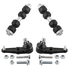 BOXI (Set of 4) 2 Front Lower Ball Joints + 2 Front Sway Bar End Links Fit for Ford Escort 1997