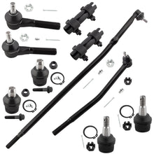 BOXI 10pcs Front Ball Joints Inner Center Link Outer Tie Rod End Adjusting Sleeve Fit for Ford