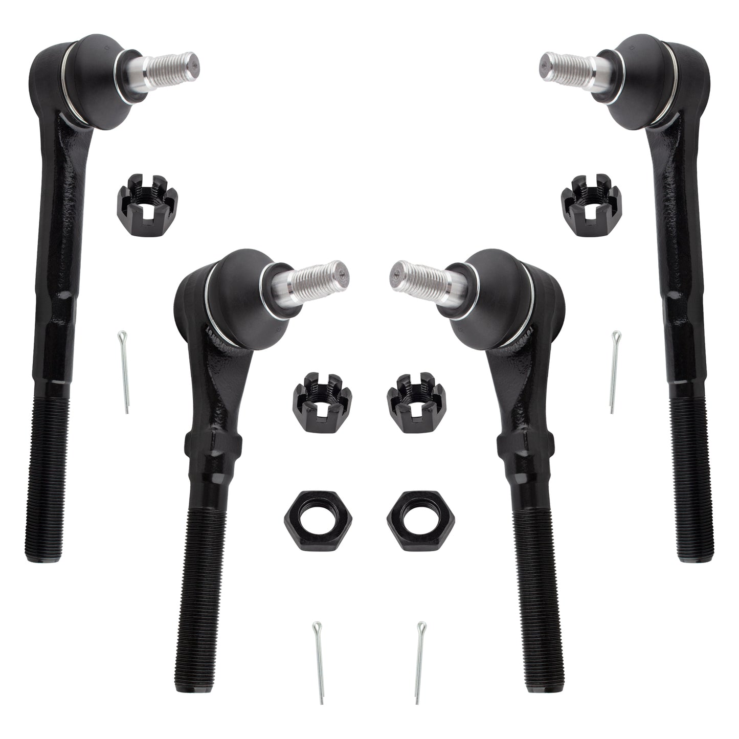BOXI 4pcs Front Inner Outer Tie Rod Ends for Ford Expedition 1997-2002