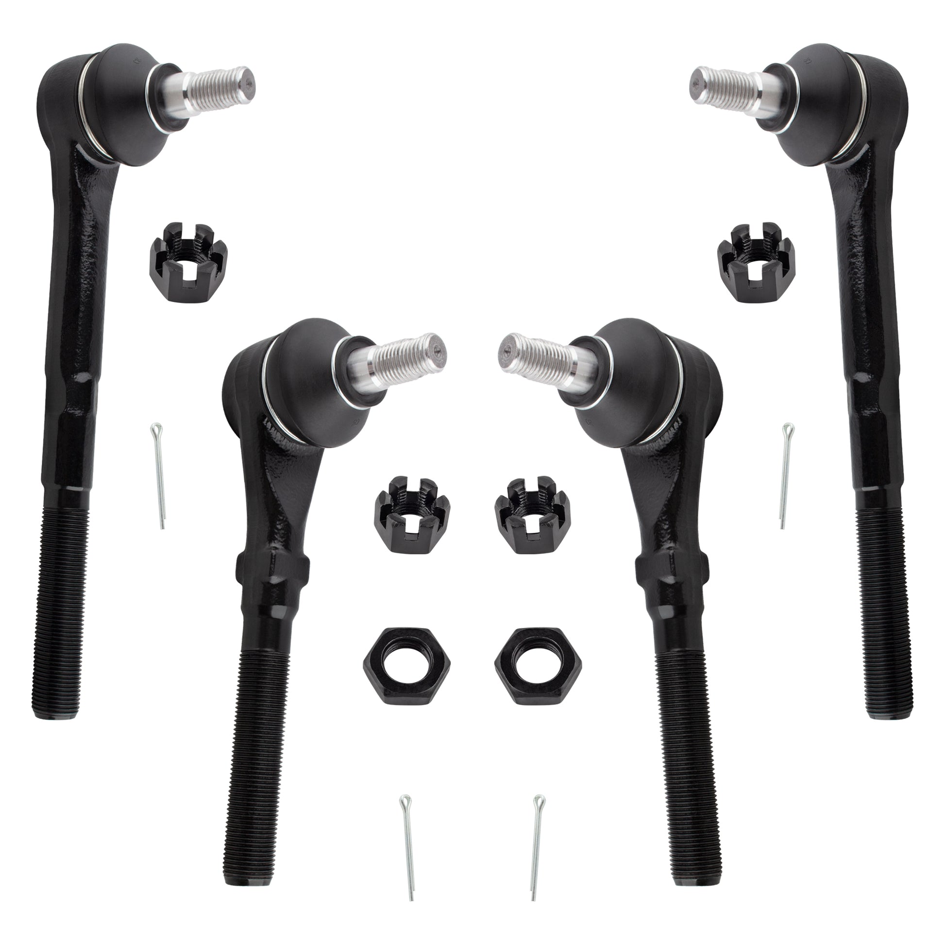 BOXI 4pcs Front Inner Outer Tie Rod Ends for Ford Expedition 1997-2002
