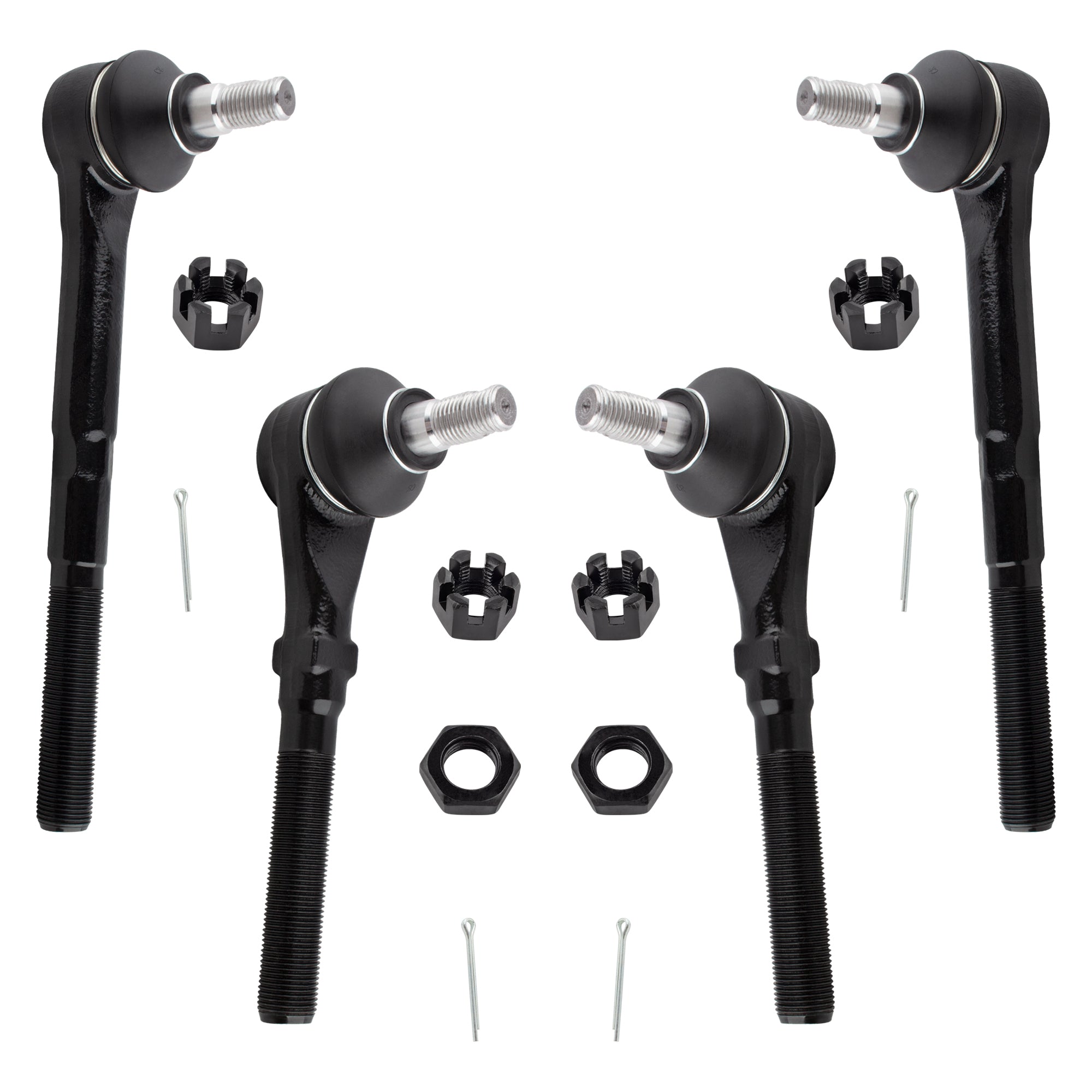 BOXI 4pcs Front Inner Outer Tie Rod Ends for Ford Expedition 1997-2002