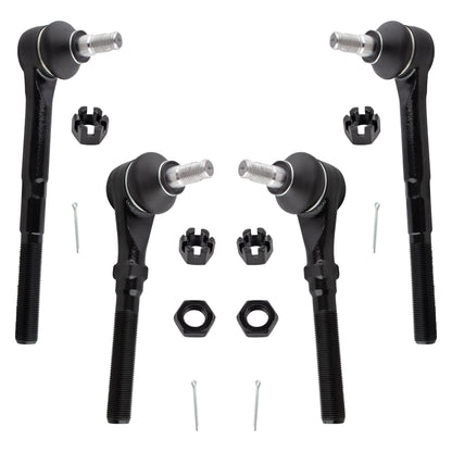BOXI 4pcs Front Inner Outer Tie Rod Ends for Ford Expedition 1997-2002