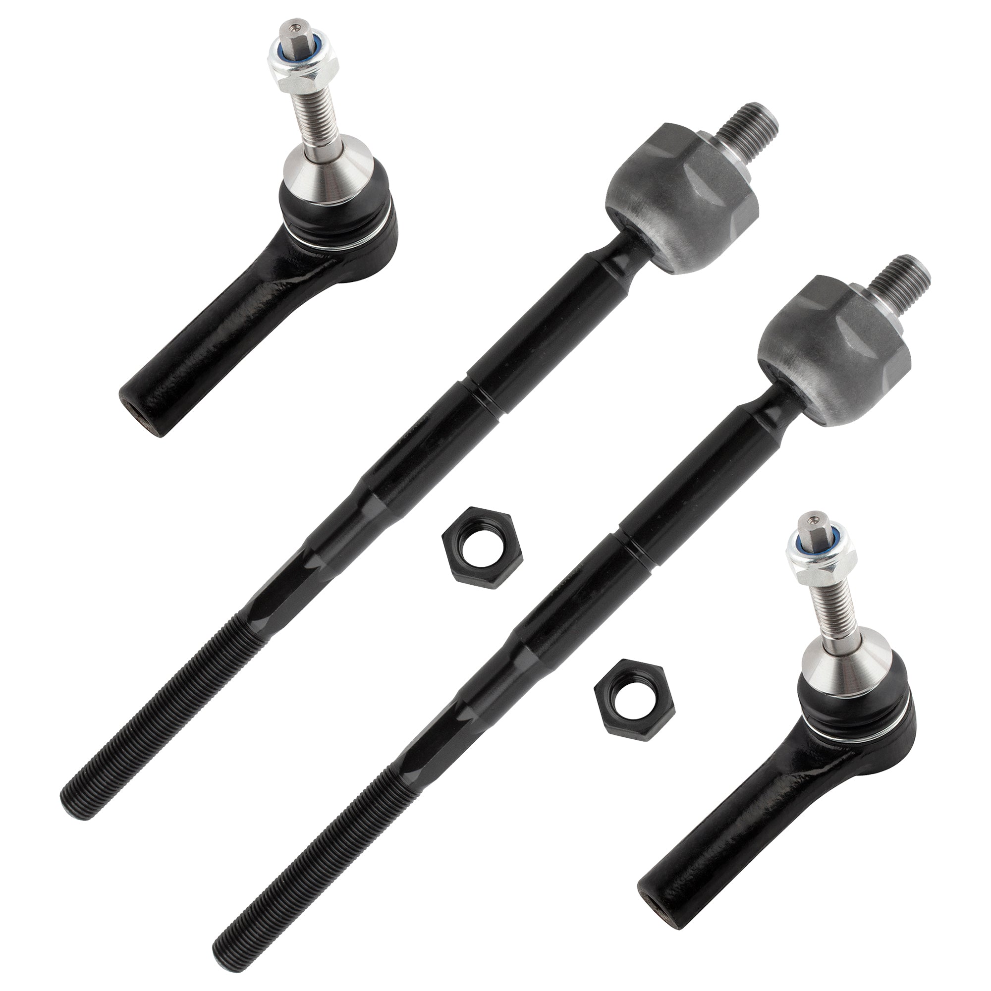 BOXI Front Inner & Outer Tie Rod Fit for Ford Flex 2013-2016